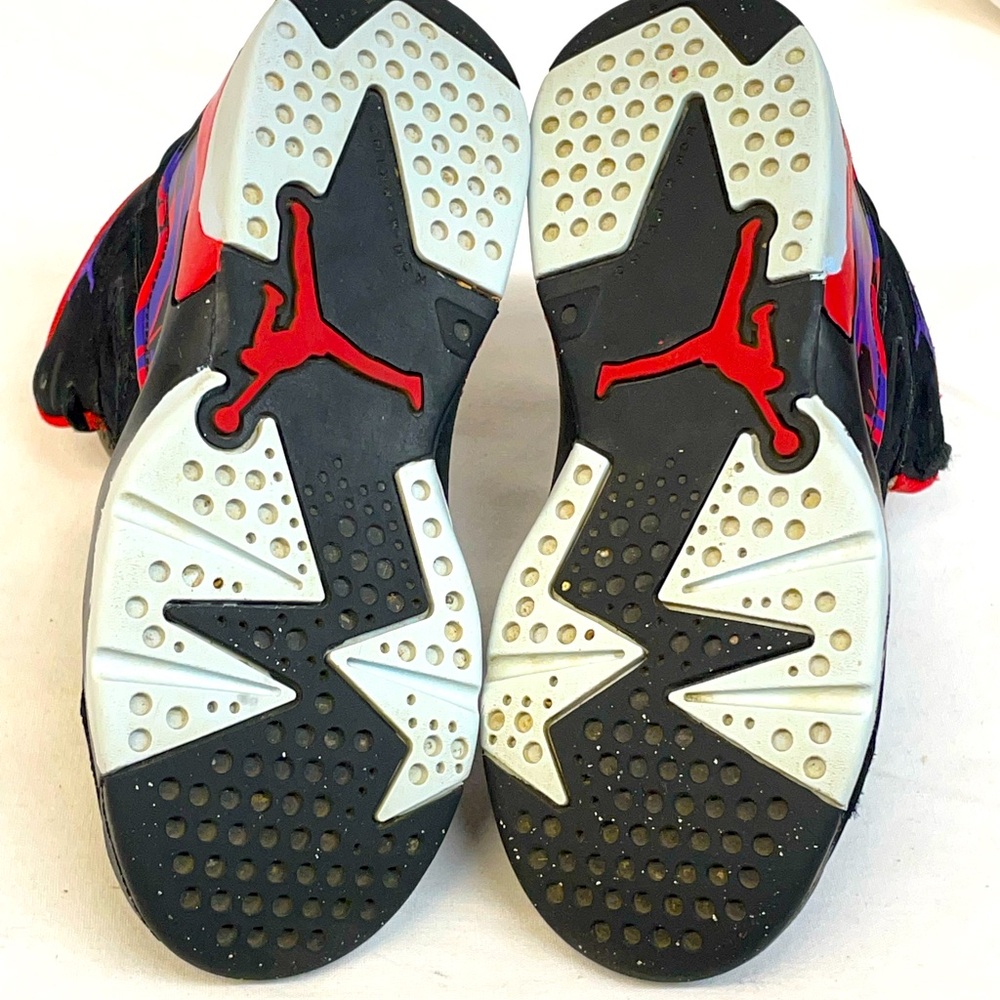 Jordan jump man MVP Kids Black and Red High-Top Sneakers boys sz 11c - Picture 8 of 9